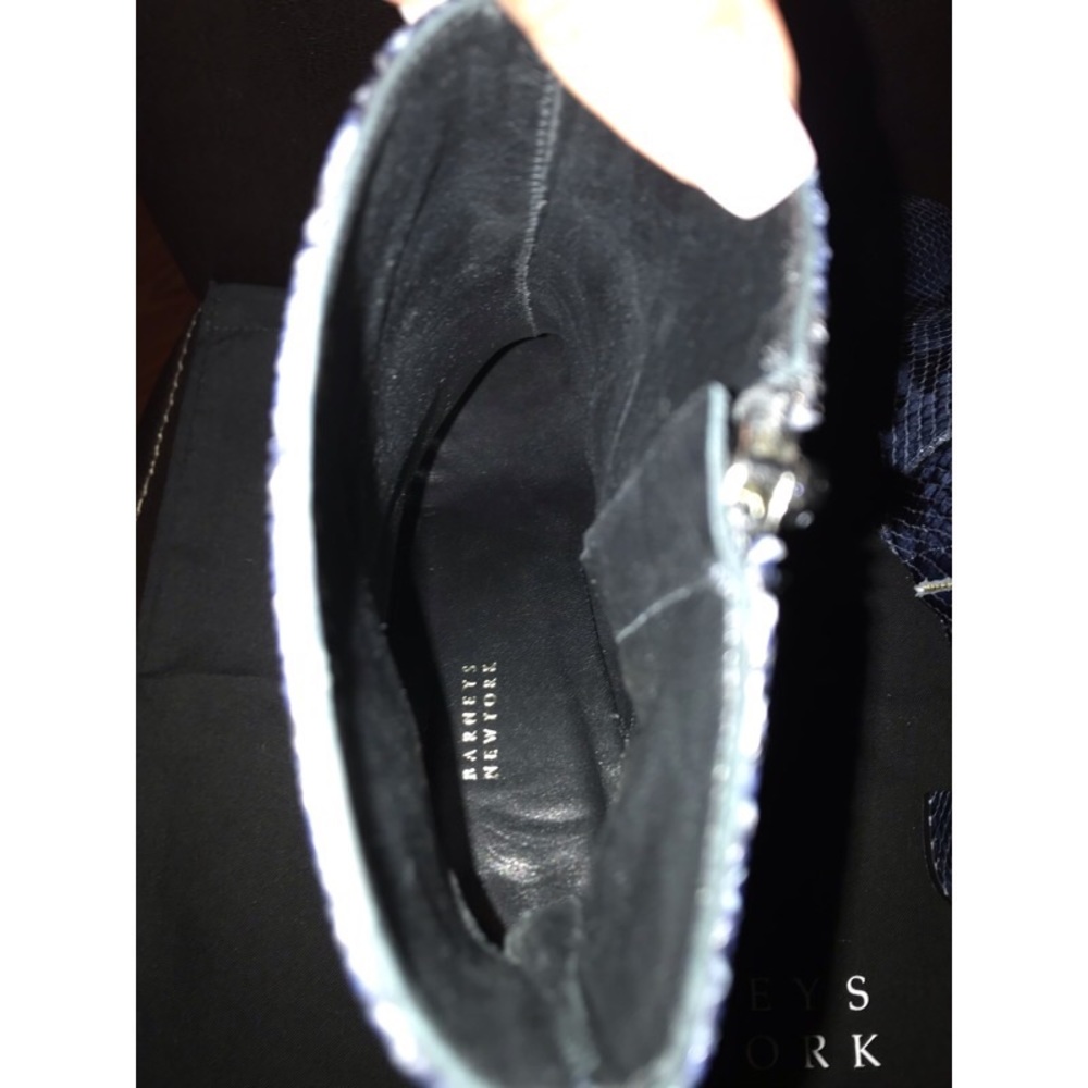 Barneys snake skin booties. New size 38 w/o box - Picture 6 of 8